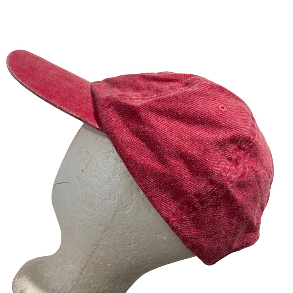 YES SAUCE pink red baseball hey cap adjustable buckle strap in back - Picture 4 of 9